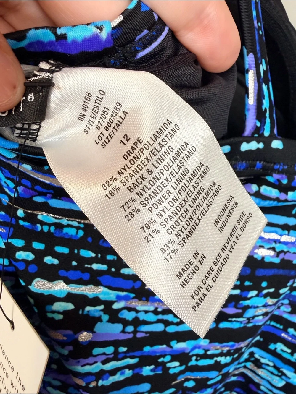 NWT‎ Dreamsuit by Miracle Brands Drape One Piece Swimsuit 12 Ruched